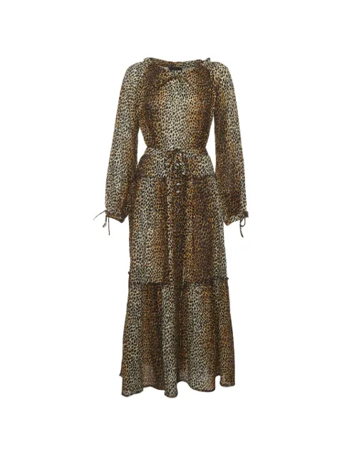 Dolce & Gabbana Pre-Owned leopard-print skirt suit Brown 1290581