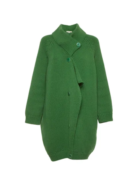 Stella McCartney Pre-Owned kniitted oversized coat Green 1308747