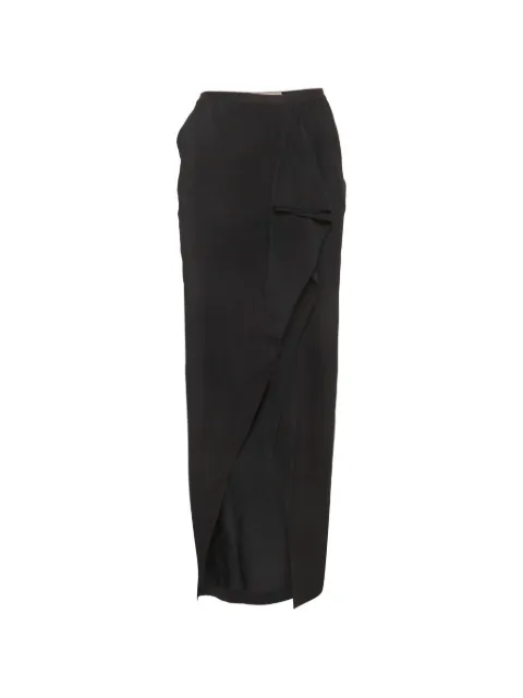 Rick Owens draped maxi skirt Black 1309732