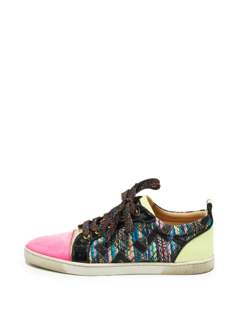 Christian Louboutin Pre-Owned Gondoliere lace-up sneakers Black 1262981