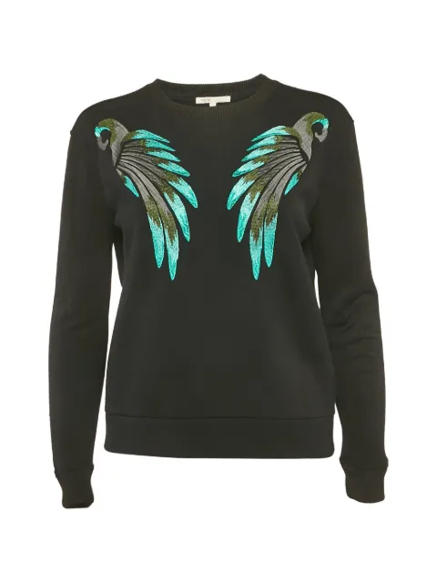 Maje embroidered sweatshirt Black 1260088