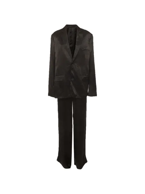 Balenciaga Pre-Owned tailored satin suit Black 1337653