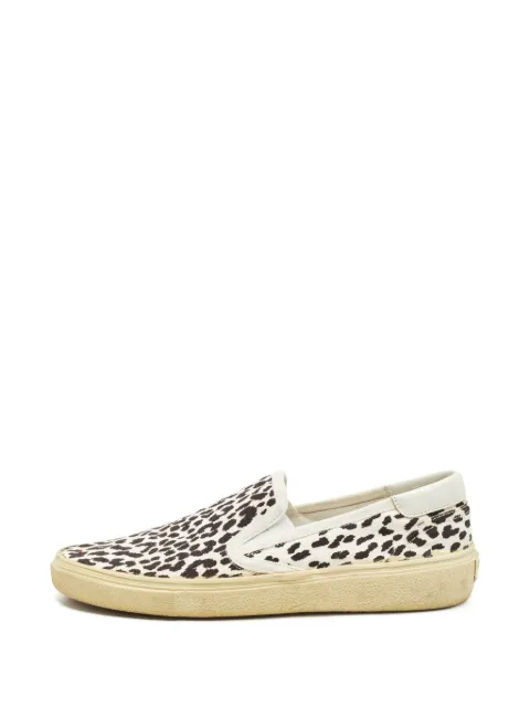 Saint Laurent Pre-Owned slip-on sneakers Neutrals 1300993