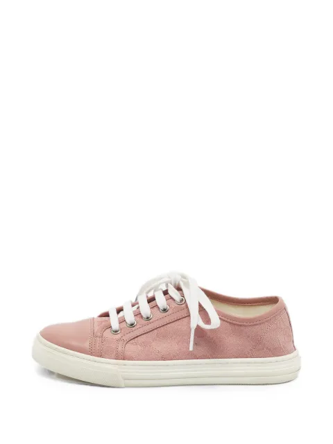 Gucci Pre-Owned lace-up sneakers Pink 1359517
