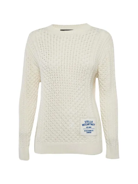 Stella McCartney Pre-Owned cable-knit sweater Neutrals 1293012