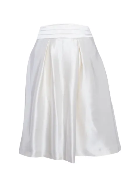 Celine Pre-Owned draped-detail mini skirt White 1302236
