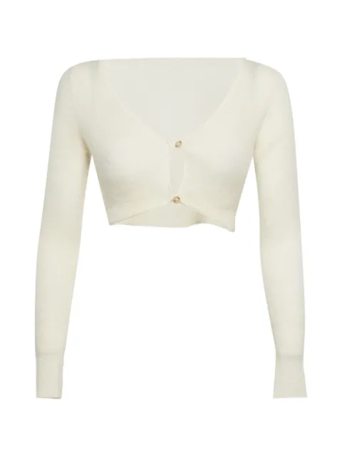 Jacquemus Pre-Owned V-neck cardigan White 1304273