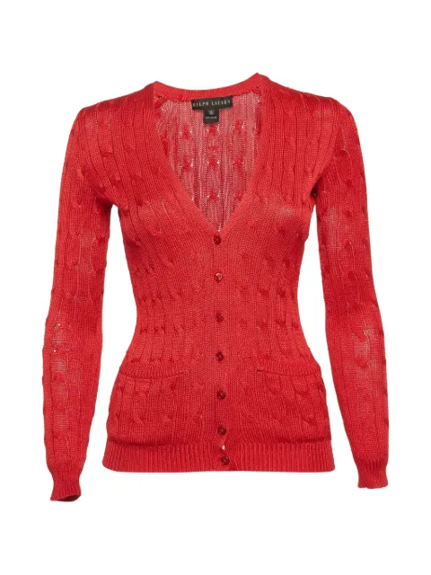 Ralph Lauren Vintage cable-knit cardigan Red 1308561