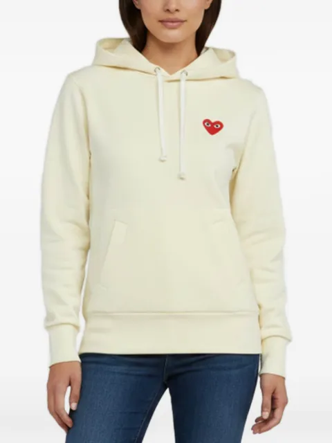 Comme Des Garçons Pre-Owned PLAY heart logo hoodie Yellow 1347490