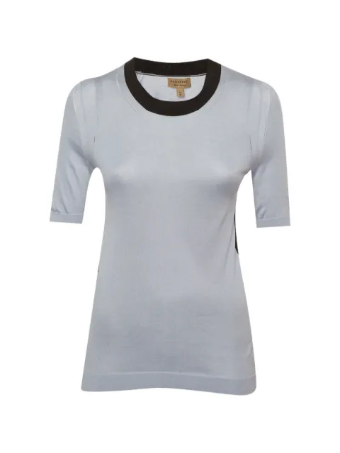 Burberry Pre-Owned crew-neck short-sleeve T-shirt Blue 1313546