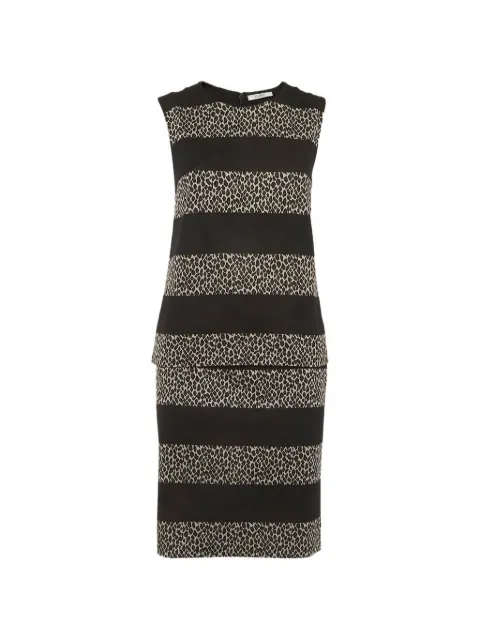 Max Mara leopard-print panelled mini skirt and top set Black 1315845