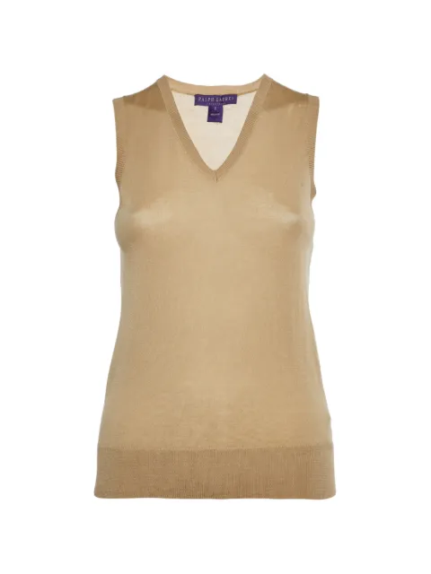Ralph Lauren Vintage Purple Label V-neck vest Neutrals 1323503