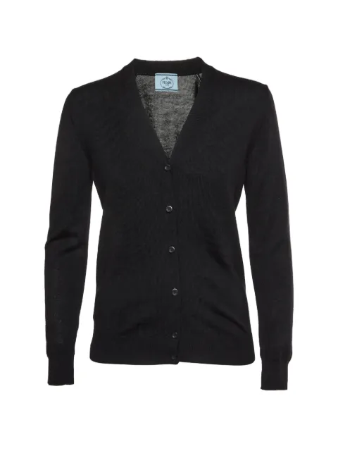 Prada Pre-Owned button-up cardigan Black 1336223