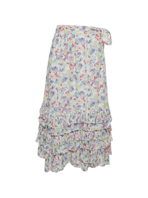 Polo Ralph Lauren Vintage floral-print midi skirt White 1329227