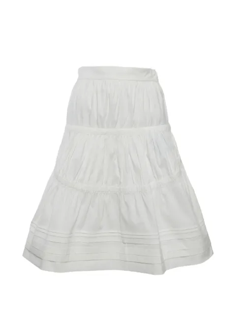 Prada Pre-Owned flared mini skirt White 1320635