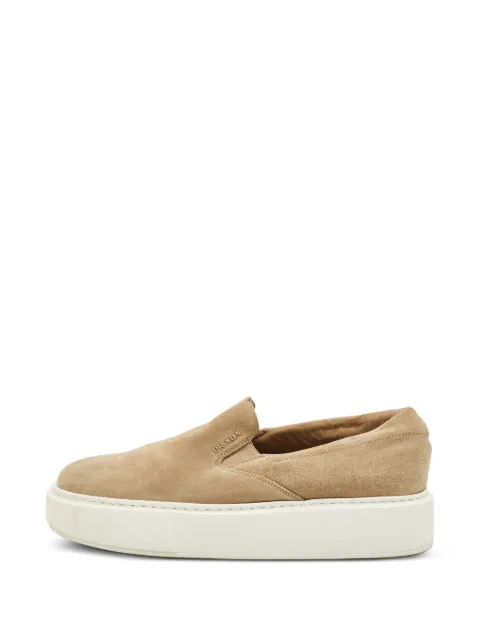 Prada Pre-Owned round-toe sneakers Neutrals 1287090