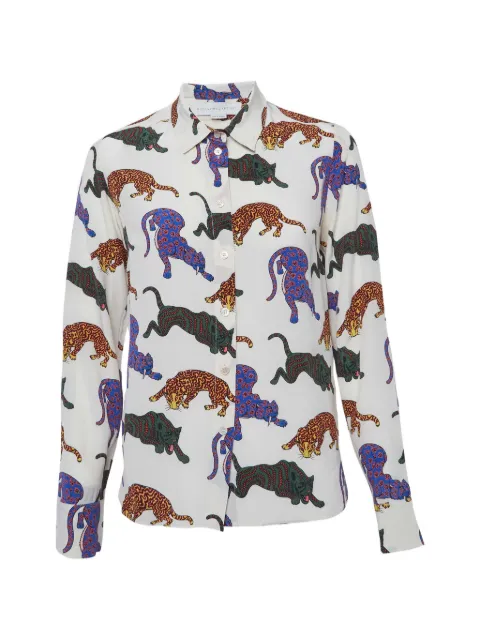 Stella McCartney Pre-Owned silk long-sleeve shirt Neutrals 1300661