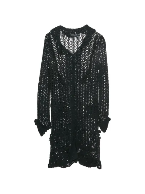 Dolce & Gabbana Pre-Owned press-stud-fastening coat Black 1318635