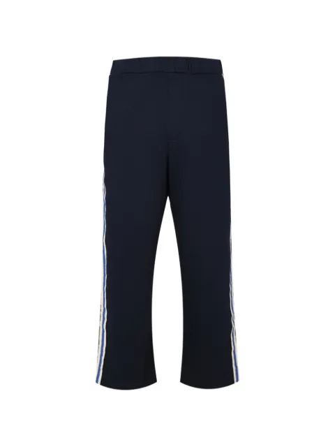 COMMAS crochet-stripe jersey trousers Blue FW26T013049