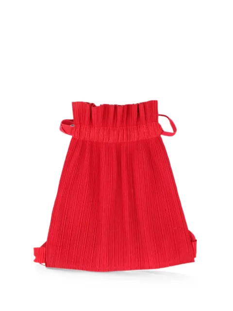Issey Miyake Pre-Owned Pleats Please drawstring backpack Red W2752611
