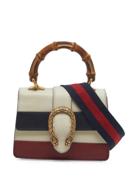 Gucci Pre-Owned Dionysus bamboo top handle bag Neutrals 1342232