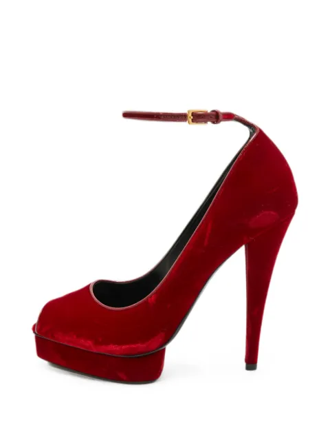 Tom Ford Vintage velvet heeled pumps Red 1274865