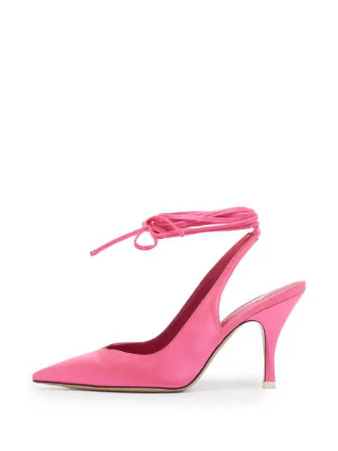 The Attico Venus ankle-wrap heeled pumps Pink 1330545