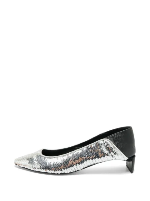 Loewe Pre-Owned sequin-embellishment pumps Silver 1286868