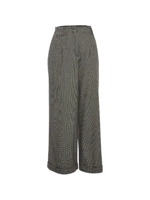 SANDRO houndstooth high-rise trousers Grey 1299863