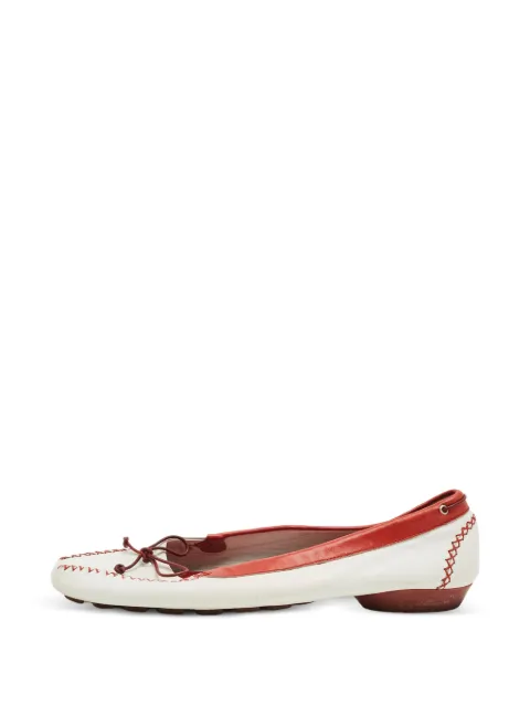 Ferragamo Pre-Owned smoking slippers White 1315730