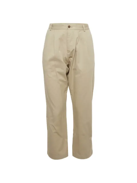 Gucci Pre-Owned pleated twill trousers Neutrals 1292265