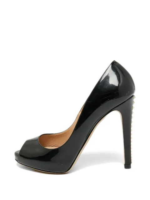 Valentino Garavani Pre-Owned Rockstud peep-toe pumps Black 1324142