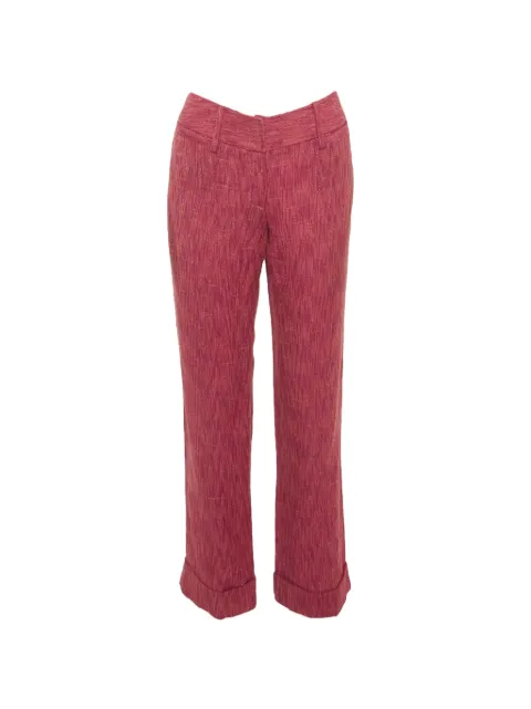 Dolce & Gabbana Pre-Owned tweed trousers Red 1309692