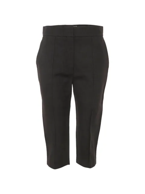 Christian Dior Pre-Owned silk cropped trousers Black 1315848