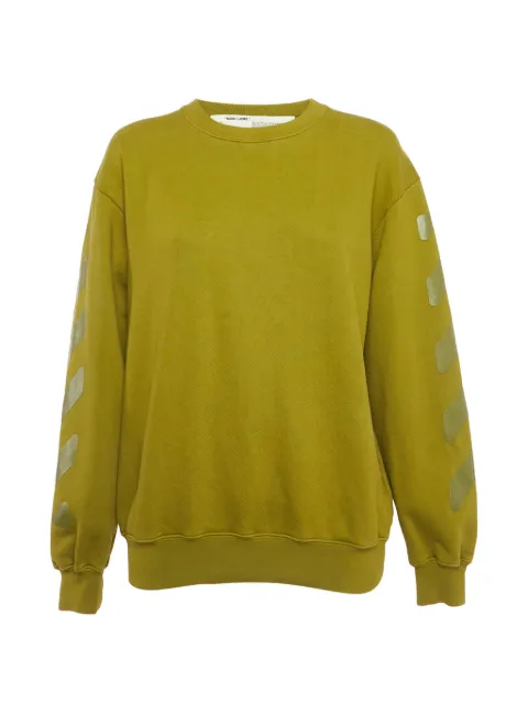 Off-White Pre-Owned Arrows-print sweatshirt Green 1268934