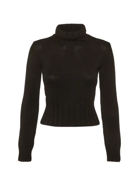 Dolce & Gabbana Pre-Owned rib-knit roll-neck sweater Black 1291672