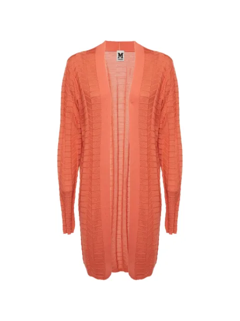 Missoni Pre-Owned textured knit cardigan Orange 1339713