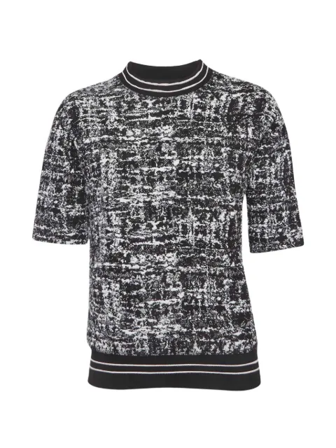 SANDRO textured cotton knit top Black 1309302