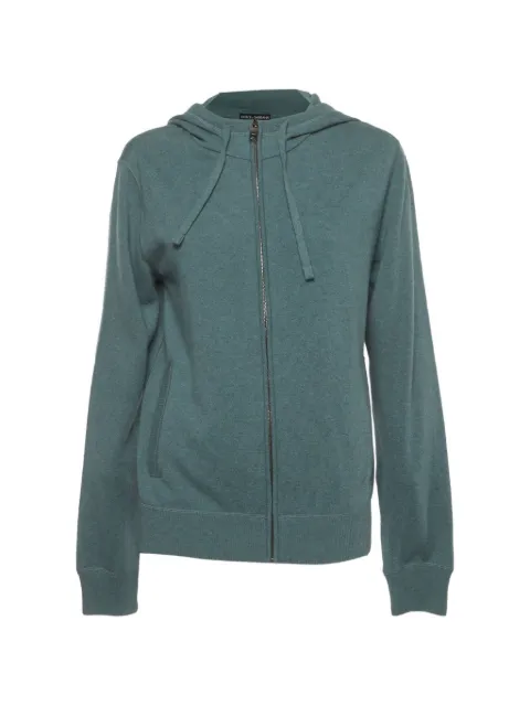 Dolce & Gabbana Pre-Owned zip-up knit hoodie Green 1324971