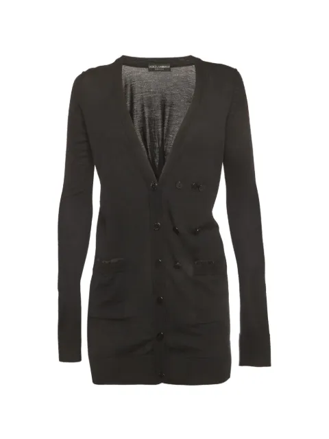 Dolce & Gabbana Pre-Owned fine-knit cardigan Black 1303285