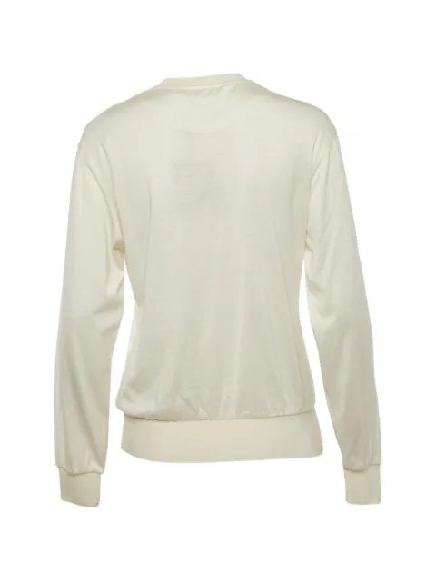 Burberry Pre-Owned TB logo jersey sweatshirt Neutrals 1341231
