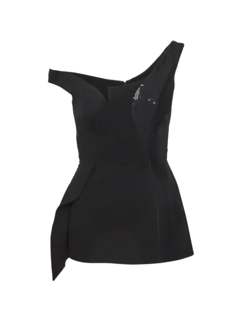 Stella McCartney Pre-Owned Dixie asymmetric peplum top Black 1329581