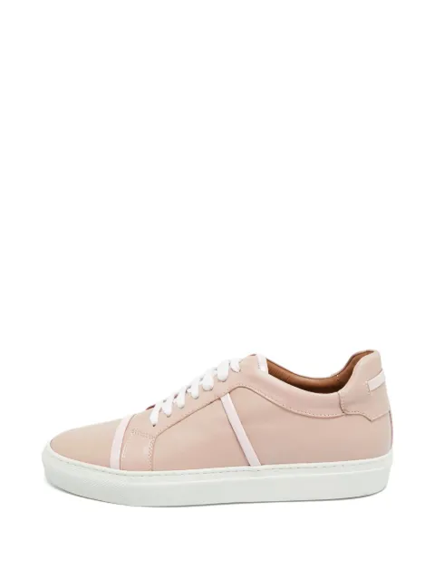 Malone Souliers Deon patent-trim sneakers Pink 1269013