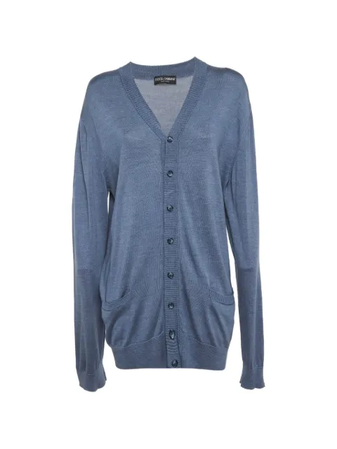 Dolce & Gabbana Pre-Owned silk knit cardigan Blue 1291907