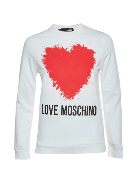 Love Moschino heart-print sweatshirt White 1327597