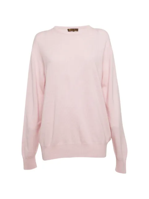 Loro Piana Pre-Owned crew-neck knitted sweater Pink 1304764