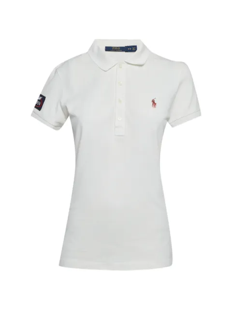 Polo Ralph Lauren Vintage embroidered-logo pique polo shirt White 1299665