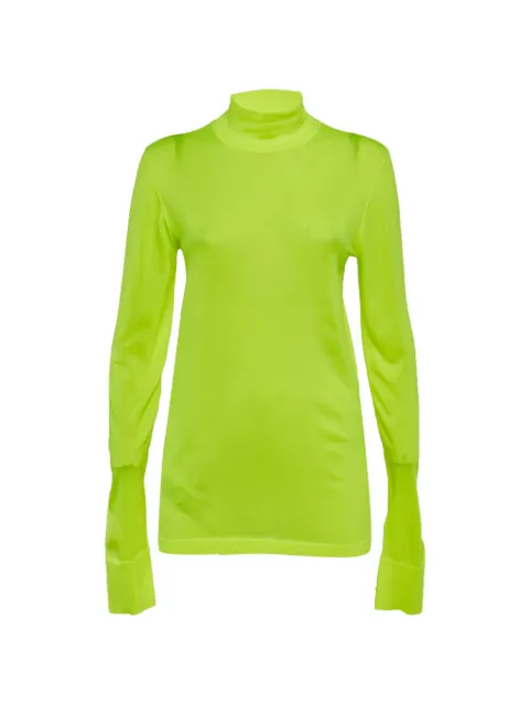 Les Rêveries stretch-knit turtleneck sweater Green 1269007