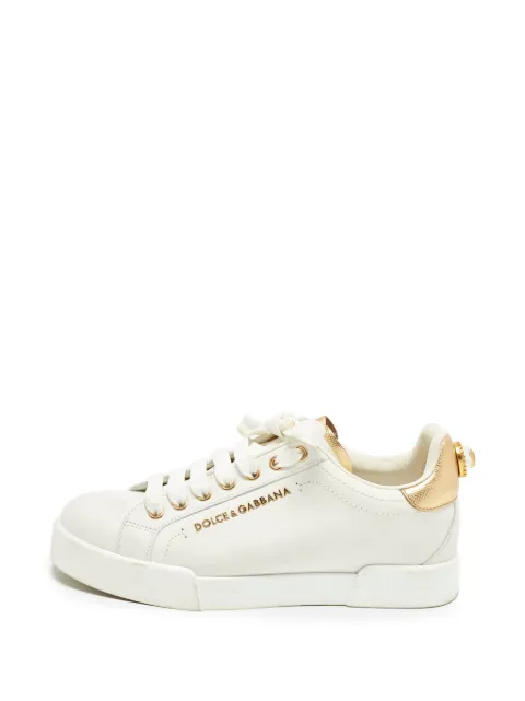 Dolce & Gabbana Pre-Owned Portofino low-top sneakers White 1357682
