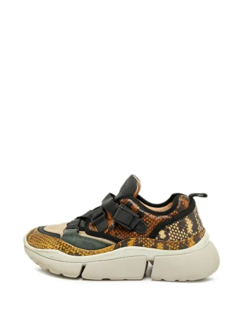 Chloé Pre-Owned Sonnie leather sneakers Brown 1316161